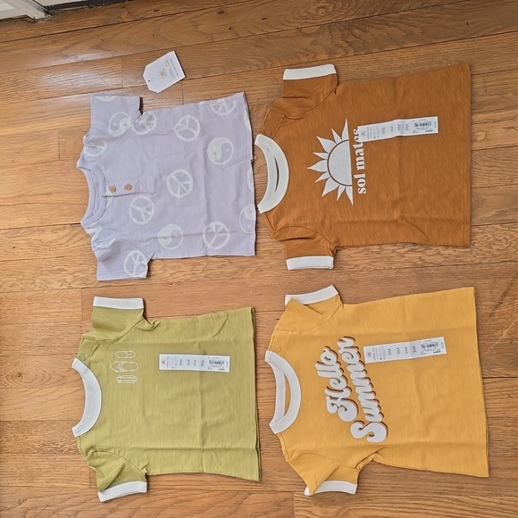 LITTLE CO BY LAUREN CONRAD BRAND BABY GIRL TEE-SHIRTS BUNDLE SIZE 9 MONTHS - Picture 2 of 14